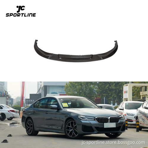 Carbon Fiber Front Bumper Splitter Lip for BMW 5 Series G30 LCI M-TECH M550i 2021-2023